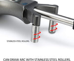 LinkMejor Woodworking Arc Scriber Adjustable Precision Linear Arc Scriber Parallel Line Drawing Tool