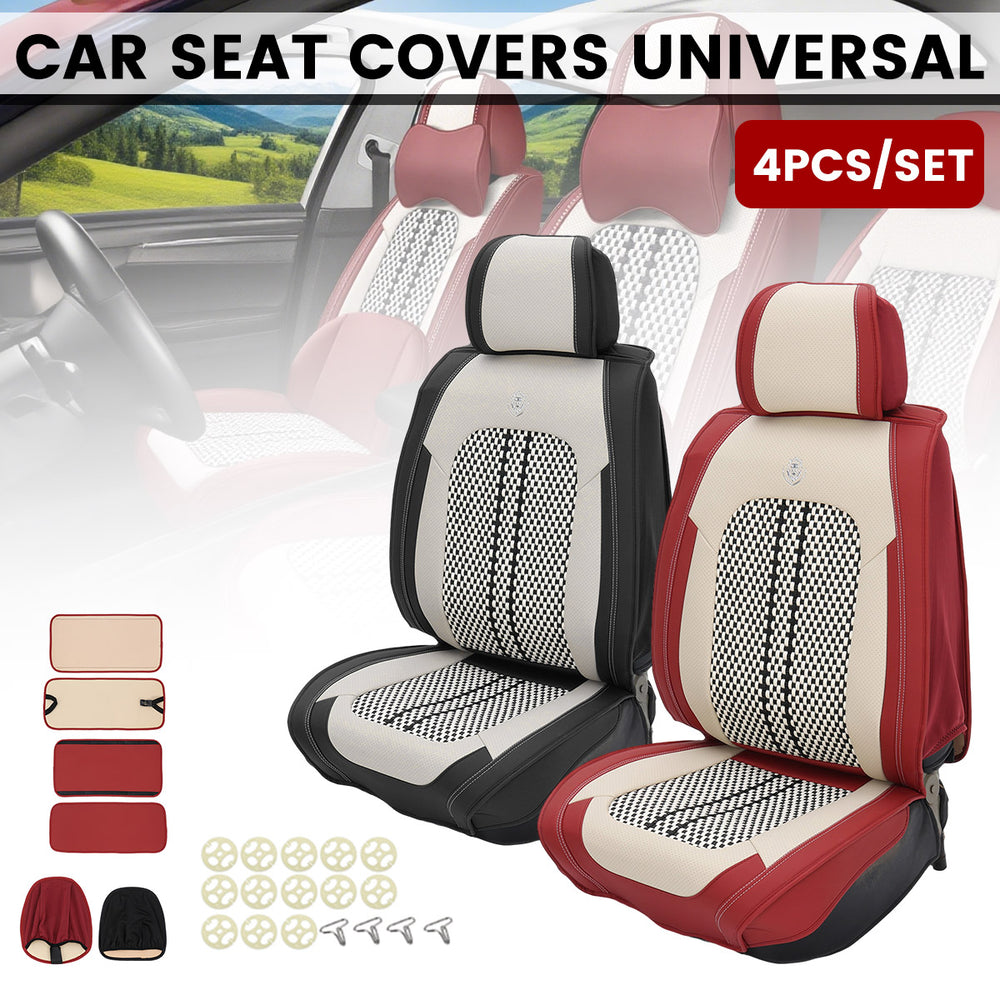 Universal 9D Car Seat Covers Breathable Nappi Fabric Durable Ergonomic Design Easy Installation Universal Fit for Sedan SUV Comfortable Automotive Interior Accessories