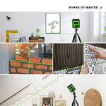 LinkMejor 2 Lines Green Laser Levels Mini Self Leveling 360° Horizontal Vertical Cross High-precision Gadgets for Carpet Hardwood Floor