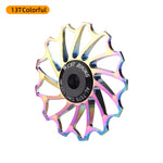 WEST BIKING 3/5 CM Mountain Bicycle Ceramic Rear Dial Guide Wheel 11T 13T Tooth Derailleur Aluminum Alloy Perrin Bearing Tension Wheel