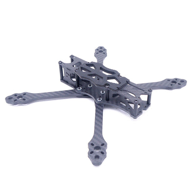 LinkMejor 5 220mm Wheelbase 5mm Arm Thickness Carbon Fiber X Type 5 Inch Freestyle Frame Kit Support Caddx Vista HD System for RC Drone FPV Racing