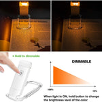 LinkMejor Rechargeable Book Reading Light Brightness Adjustable LED Clip on Book Light Eye Care Book Lamp for Kids Read Light