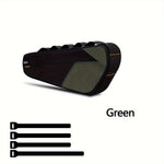 LinkMejor 2.5L Bicycle Inner Tube Bag Waterproof Side Zipper Night Reflective Strip Narrow Edge Bike Triangle Front Beam Frame Bag