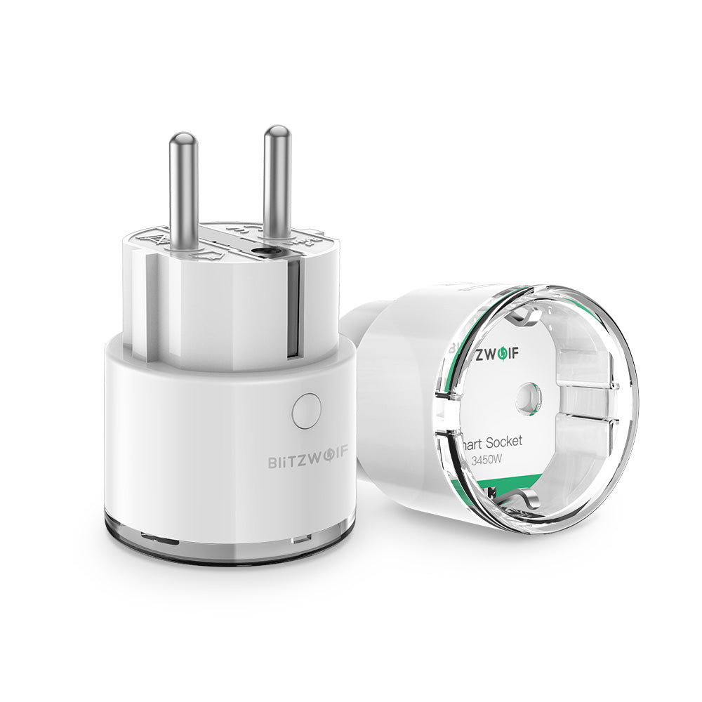 [4PCS]LinkMejor® BW-SHP6 Pro 15A 3450W WiFi Smart Plug Wireless Power Socket Outlet Energy Monitoring No Hub Required App Remote Control Voice Control Works With Amazon Alexa and Google Assistant