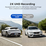 LinkMejor AR09 Dual Camera Dash Cam 2K Front 1080P Rear 10inch IPS Touch Screen Night Vision WiFi Parking Monitor Rearview Mirror Dash Cam DVR