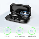 BX-N19-JL TWS Earbuds bluetooth 5.4 Earphone 10mm Dual Composite Diaphragm Coil AAC Audio Dual Mic ENC Noise Cancelling 52H Playback 0.03s Low Game Delay Ergonomics Earhooks Sports Headphones with Charging Case