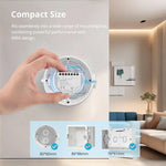 Zemismart SRS01-P2TW Tuya WiFi Relay Switch 2 Gang 10A per Channel Energy Monitoring Works with Alexa Smart Life App Remote Control Timer Requires Neutral Wire
