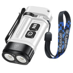 LinkMejor U10 410LM Aluminum Alloy EDC Keychain Flashlight Built-in 14500 Battery High Power LED Torch USB Rechargeable Portable Magnetic Clip Light