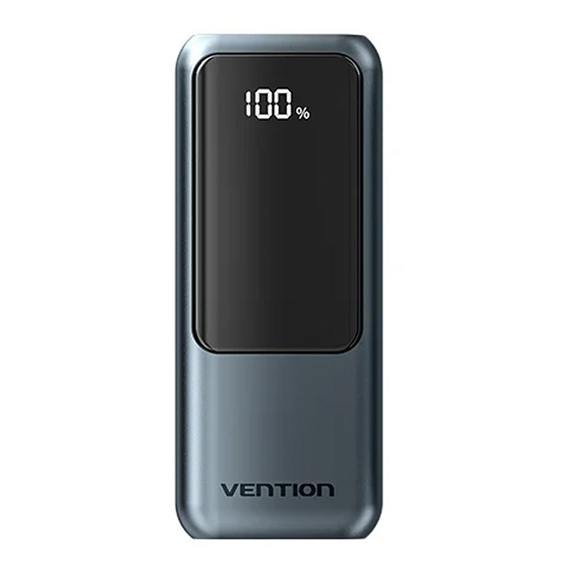 Vention FKOH0 22.5W 37Wh 10000mAh Smart LED Display Power Bank Come with C-C Lanyard Cable External Battery Power Supply with 1 Input & 2 Outputs Support PD2.0 3.0 QC2.0 3.0 SCP AFC FCP Fast Charging for iPhone 17 17Pro for Huawei Mate XTs