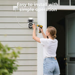 1080P HD Dual Lens WIFI IP Camera 200W Pixels 350° Pan 90° Tilt View Angle Intelligent Night Vision Motion Detect App Remote Control for Home Surveillance Security