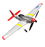 LinkMejor Mini Mustang P-51D V2 EPP 400mm Wingspan 2.4G 6-Axis Gyro RC Airplane Trainer Fixed Wing BNF/RTF One Key Return Compatible DSM S-BUS Protocol for Beginner