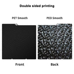 for Anycubic Kobra S1 Plate Pei Sheet 264x276mm Textured Kobra S1 Combo Build Plate Double Sided Peo Pet Pey Kobra S1C Bed