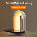 Elfeland 3 in 1 Night Light With Wireless Phone Charging Function Bluetooth Speaker Bedside Music Night Lamp