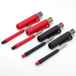 3-in-1 Carpenter Pencil Set Long Nose 44mm Deep Hole Marker Built-in Sharpener Pocket Clip 12 Leads Construction Woodworking DIY Tool