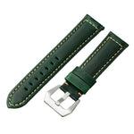 22mm Multi-color Hand-sewn Retro Cow Leather Smart Watch Band Replacement Strap
