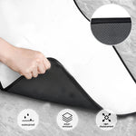 4 Pcs Car Floor Carpets Persian Style Set Front and Rear Carpets Pattern Printed Car Interior Foot Mats for Most Cars Trucks SUVs