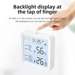 Smart Wireless Temperature Humidity Sensor with Advanced Bluetooth/WiFi Technology Adjustable Modes Low Power Consumption Ideal for Remote Home Monitoring and Smart Home Automation