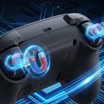 P4 Wireless Gaming Controller 1.47-inch OLED Screen bluetooth Gamepad with Hall Effect Joysticks & Triggers Turbo Vibration for PC Switch PS4 Android iOS