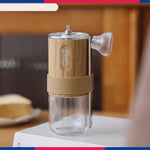 Bincoo Portable Manual Coffee Grinder with Ceramic Core Adjustable Grind Settings Travel-Friendly 25g Capacity Compact for Home & Camping