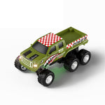 LinkMejor Q235 Q236 YW RTR Q Version 1/64 2.4G RWD Mini Alloy RC Car Six Wheel Off-Road Pickup Truck LED Light Support App Remote Control Three Speed Vehicles Models Pocket Toys Desktop Collection Gift For Boys