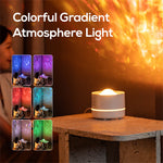 Elfeland 4-in-1 Starry Sky Projector Night Lamp Aroma Diffuser Quiet Humidifier Desktop USB Plug-in Large Fog Volume Colorful Atmosphere Light