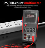 LinkMejor ZT-XT1 2-in-1 Transistor Tester Kit Crystal tester Multimeter True RMS 2.4 Inch IPS Screen Resistors Capacitors Diodes MOSFETs Zener Temperature Sensors Semiconductor Testing Supports USB firmware upgrades