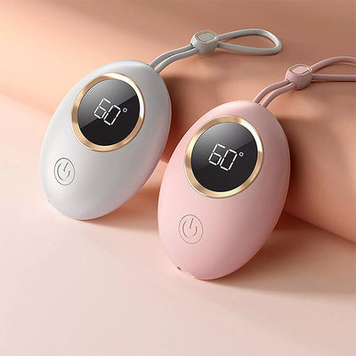 2 in 1 Portable Mini Hand Warmer USB Rechargeable 2000mAh Power Bank Heater 3 Temperature Adjustment Digital Display Hand Warmer