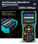 2IN1 WINAPEX 810B Digital Oscilloscope Multimeter 10MHz Bandwidth 50MSa/s Sampling High Sensitivity ±400V Overload Protection