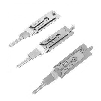2 in 1 Stainless Steel Key Decoder Portable Precision Hook And Pickup Hand Tool O-ring Pickup Kit Maintenance Repair Kit