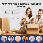 MOES Tuya Zigbe Smart Temperature Humidity Sensor Indoor Hygrometer APP Monitoring Battery Powered Works with Alexa Google Home
