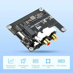 PCIe To M.2 HAT With I2S Audio Extension For Raspberry Pi Supports NVMe Protocol Solid State Drive PCM5122 DAC Onboard RCA Connector Headphone Jack