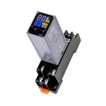 H3Y-2 LCD Time Relay AC 220V DC 12V 24V Adjustable Digital Display Dual Time Control Cycle Delayer with Base High-Precision Timing