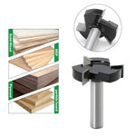 LinkMejor 12mm 1/2 Inch Shank 3 Flutes CNC Spoilboard Surfacing Router Bit Carbide Slab Flattening Router Bit Wood Milling Cutter Planer Tool with 1-15/16"/49mm Cutting Diameter