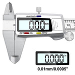 LinkMejor 0-150mm Stainless Steel Digital Vernier Caliper 0.01mm with Depth Measuring Rod