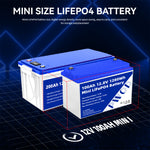 LinkMejor 12.8V 100Ah 1280Wh Mini LiFePO4 Battery Pack Grade A Build-in BMS Lithium Iron Phosphate For RV EV Camping