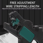 Automatic Wire Stripper Multifunctional 2 in 1 Tool Precision Steel Blades Adjustable Length 0.2-6mm² Stripping Cutting Lightweight Electricians Wire Tool
