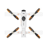 LinkMejor AE22 Aerospace Interstellar Spacecraft WiFi FPV with 4.3inch LCD Screen Controller HD Dual Camera Servo Gimbal 360° Obstacle Avoidance One-Key Spray LED Brushless Foldable RC Drone Quadcopter RTF