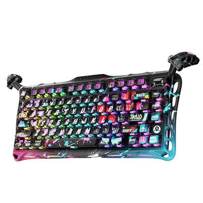 GravaStar V75Pro V75 Mechanical Gaming Keyboard Magnetic Switch Full Aluminum Alloy Gasket Structure RGB Light 8K 0.005mmRT 0.125ms Low Game Delay Wired E-sports Gamer Keyboards