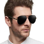 Men's Polarized Sunglasses Classic Fashion Metal Frame Pilot Sun Glasses for Traveling Surfing Driving Fishing UV400
