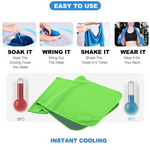 LinkMejor Portable Summer Sport Ice Towels Wipe Sweat Quick Drying Cool Cloth for Gym Outdoor Swimming Yoga Running