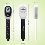 SGS10 Digital Moisture Meter High Accuracy Soil Humidity Sensor with Backlight and Scale for Garden Lawn Farm Orchard