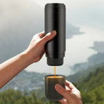 Comfook 2-in-1 Portable Espresso Maker with Cordless Heating 19Bar 85°C Brew 7800mAh Battery Compatible With Ground Coffee NS Capsules for Travel Use