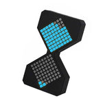LinkMejor Matrix Electronic Hourglass Rechargeable USB Timer Adjustable Brightness Desk Clock 1-30 Minutes ABS Material Modern Design with Gravity Sensor