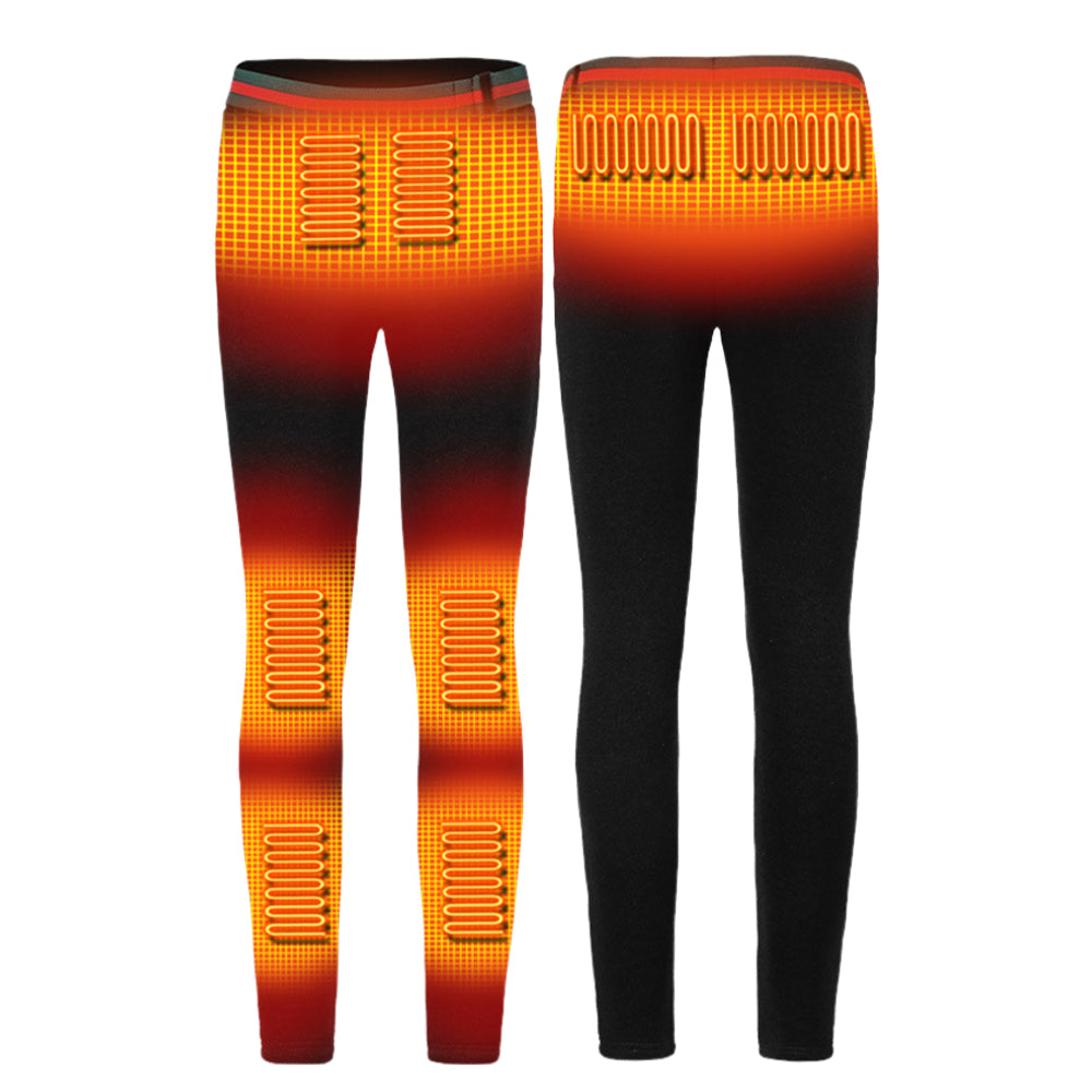 LinkMejor HT-08A Women Electric Heated Trousers - 8 Heating Areas, 3 Temperature Control, Waterproof Winter Warm Thermal Leggings Pants for Outdoors