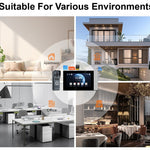 M712W 2 Wires Smart Home Tuya Wifi 1080P Video Intercom Video Doorbell with 7'' Touch Monitor Video Doorbell Door Camera Security System