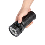 Lumintop Mach4695 with OLED Display 30000LM Strong Light 8*XPH50 LED Flashlight With 46950 Battery USB-C Charge Discharge 32000mAh Power Bank Self Protect Search Torch With Fan High Powerful Outdoor Lighting
