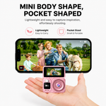 M5 Mini Digital Selfie Camera 1080P HD 180 Degree Flip Screen WiFi Portable Pocket Camera Built-in Flash Compact Vlogging Travel Photography Retro Style Gift