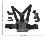 LinkMejor First-person View Bike Holder Sports Chest Shooting Camera Strap Live Outdoor Cycling Cell Adjustable Phone Clip Holder for Riding