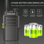 2pcs LinkMejor BF-W31D High Power Dual Mode Walkie Talkie UHF410-469MHz 30CH Support Wireless Frequency Copying IP54 Type-C Charging Two-way Ham Radio