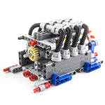 LinkMejor Technology Building Blocks Bricks Power Functions Automotive Speed Gearbox V8 Engine Model Transmission Machinery M L Motor Battery Box DIY Assembling Toys